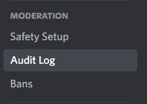 audit log discord