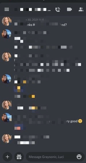 screenshot of Discord message