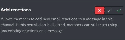 Allow add reactions
