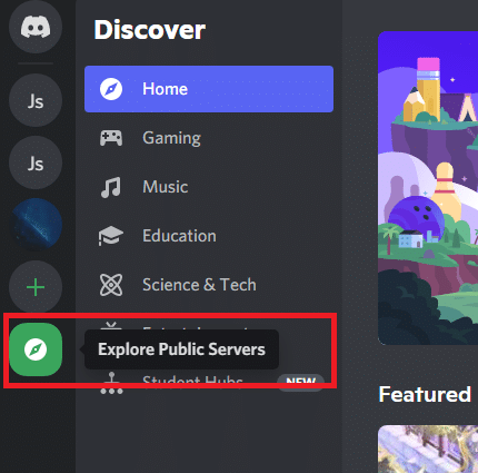 Explore public servers