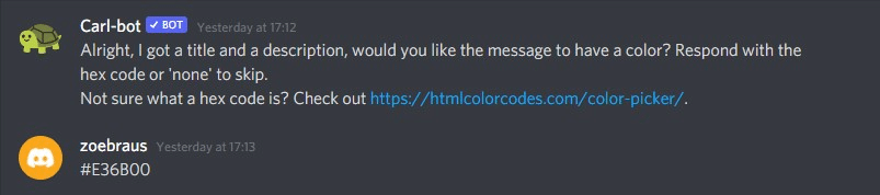 Hex color code