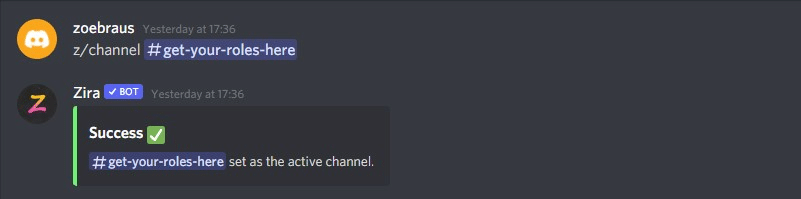 Set as active channel