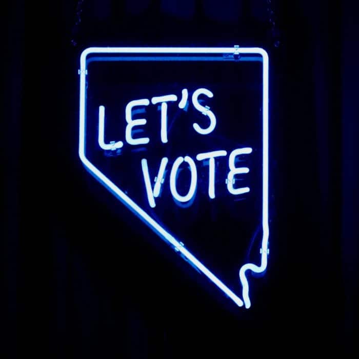 Let's Vote Sign