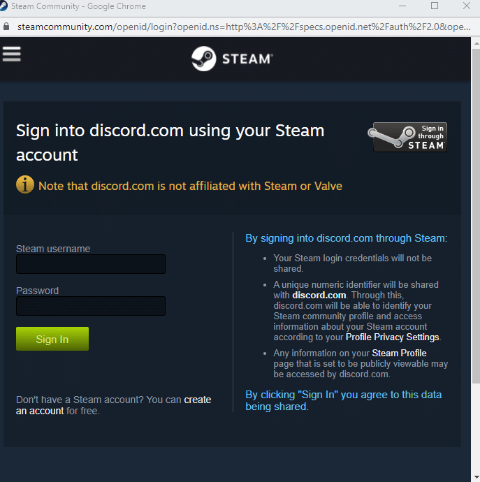 Steam Community Window