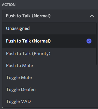 Push to Talk option