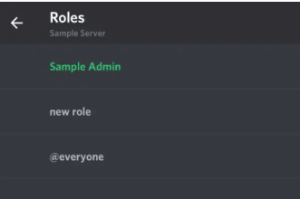 Select the role you wish to edit