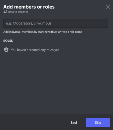 add members or roles discord