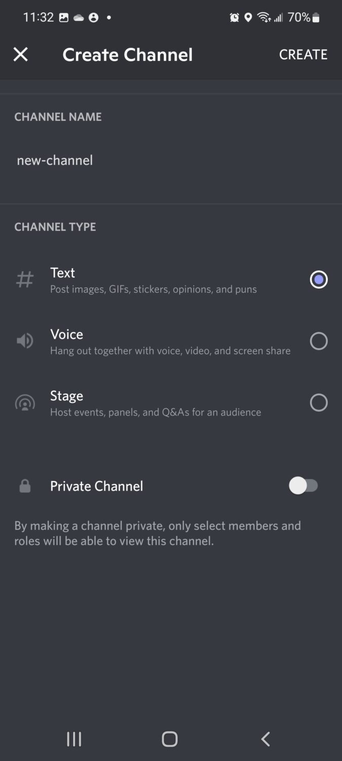 create button discord mobile