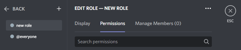 roles permissions discord server