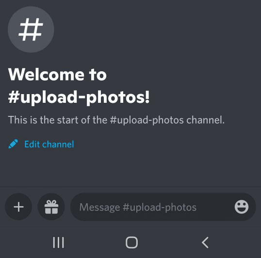 upload photos channel