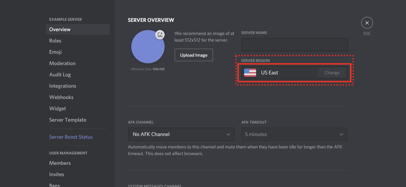 Discord server overview