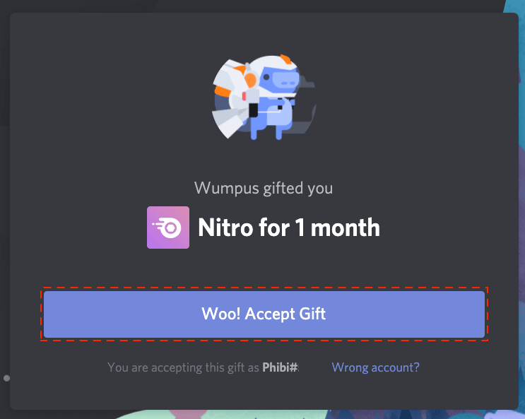 discord nitro as gift