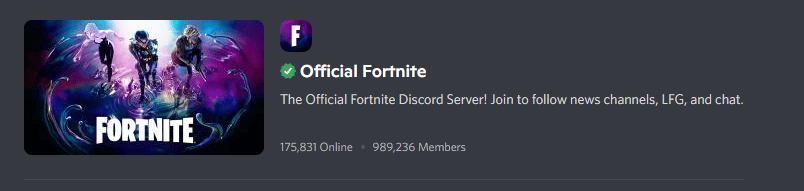 official fortnite discord server
