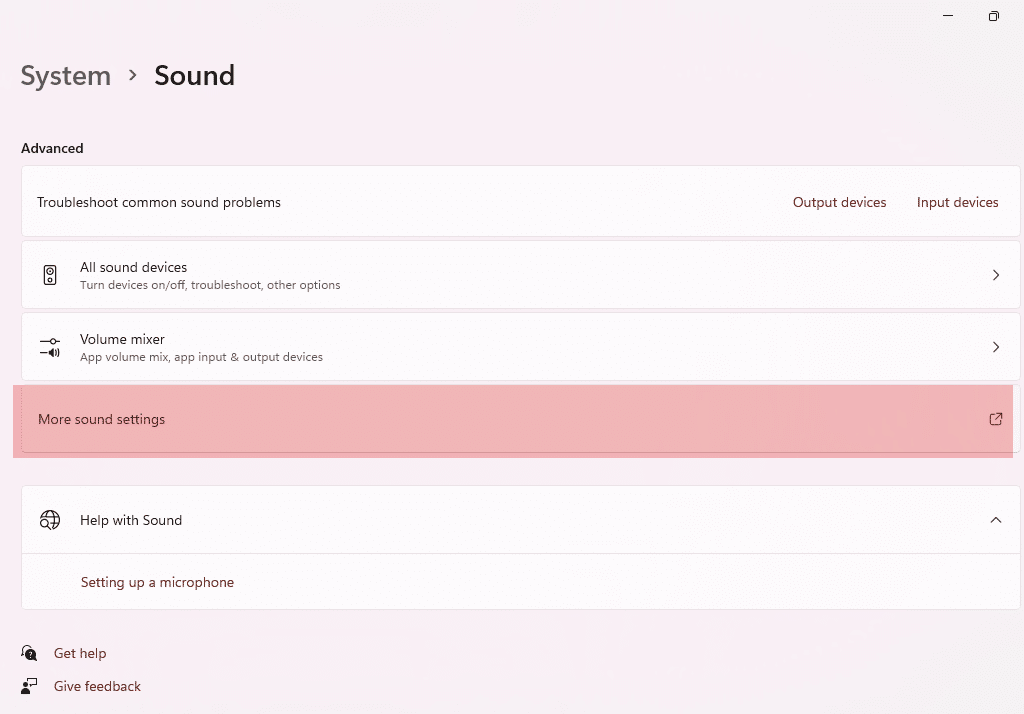 Right click on the speaker icon volume icon