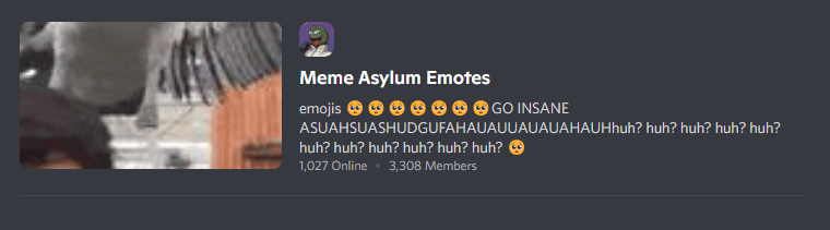 meme asylum emotes banner
