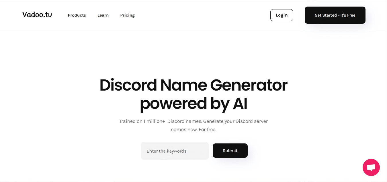 Vadoo.tv Discord username and server name generator
