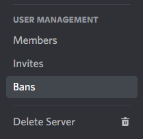 discord bans tab