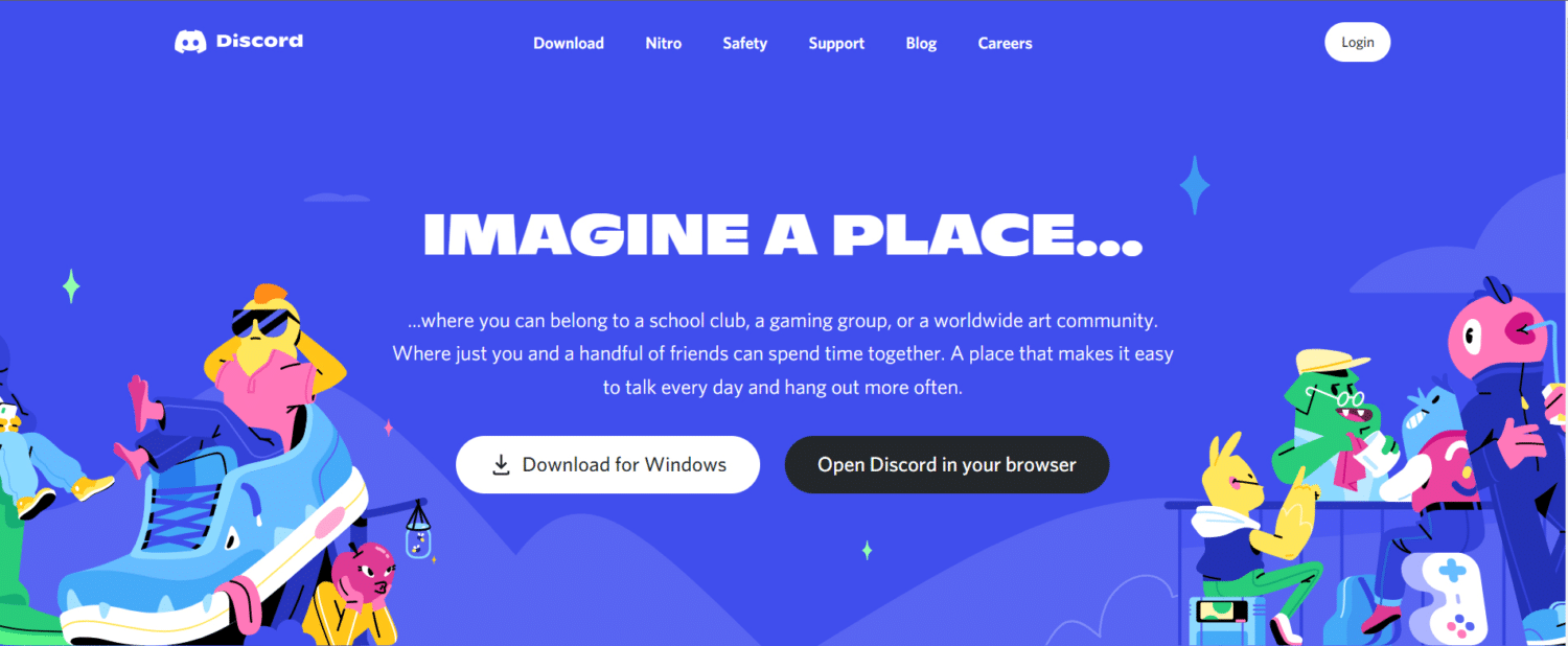 discord homepage