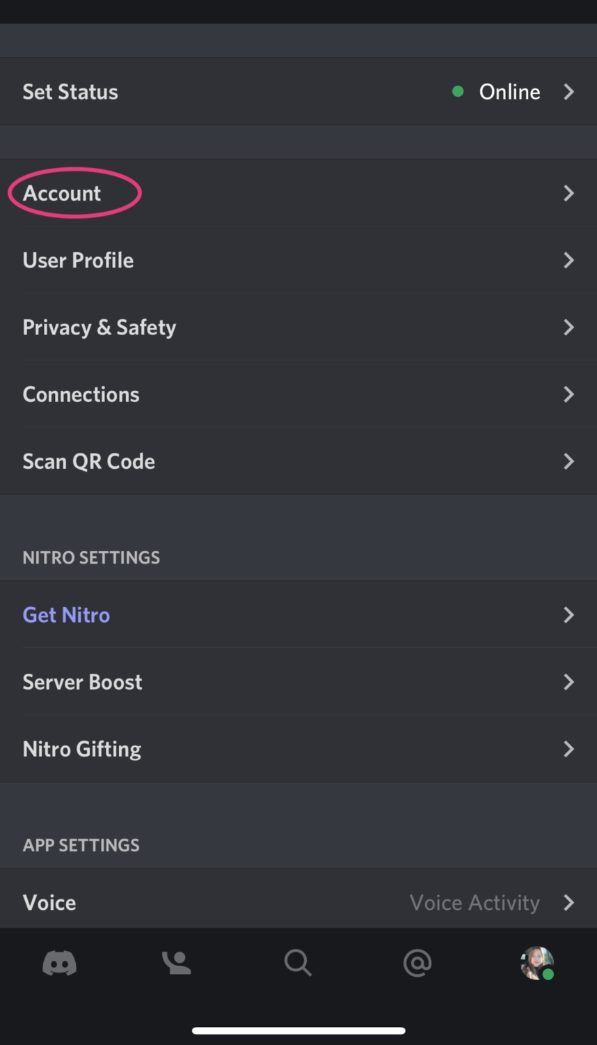 discord mobile account