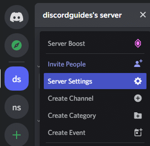 discord server settings