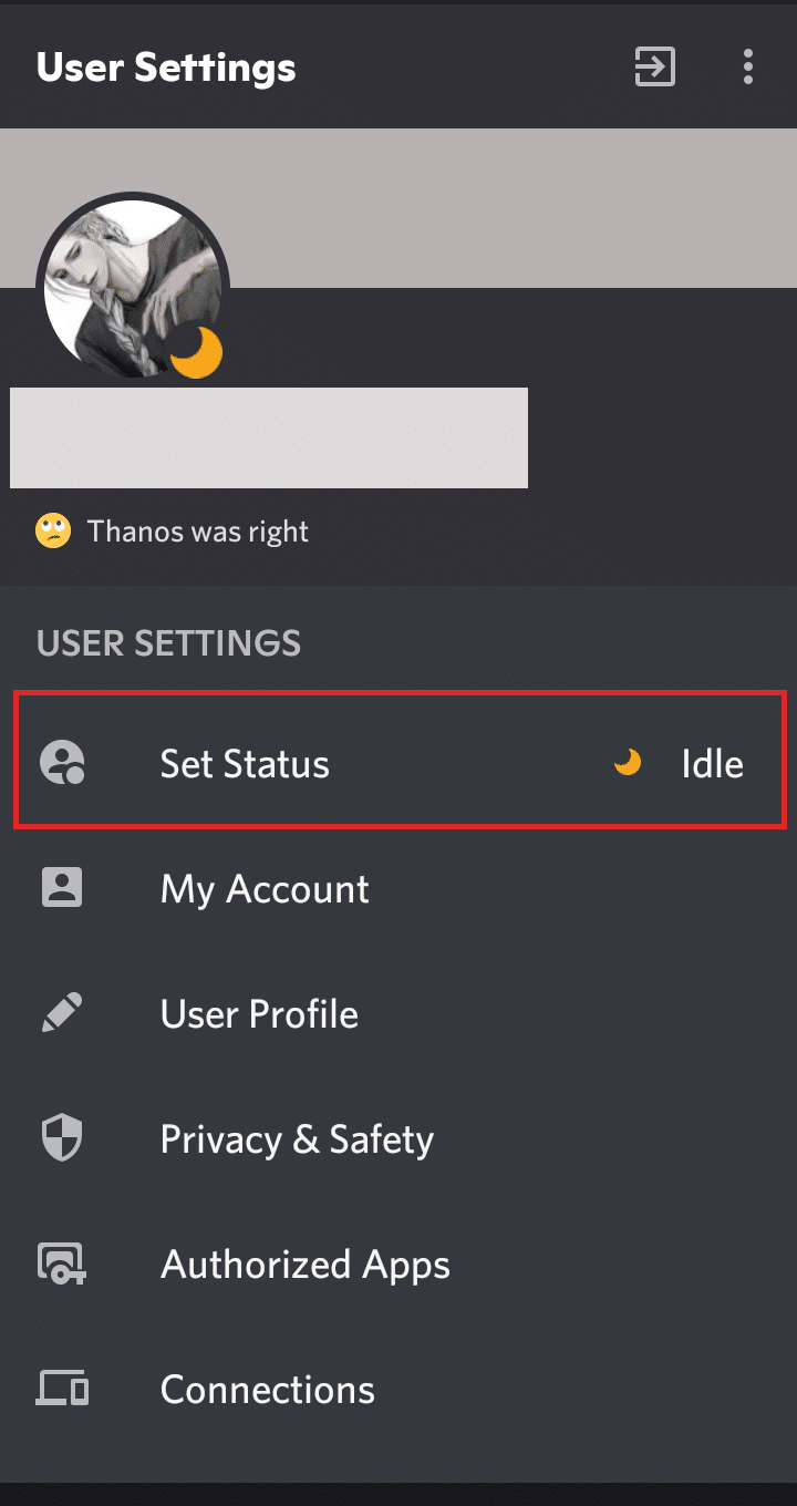 discord user settings mobile