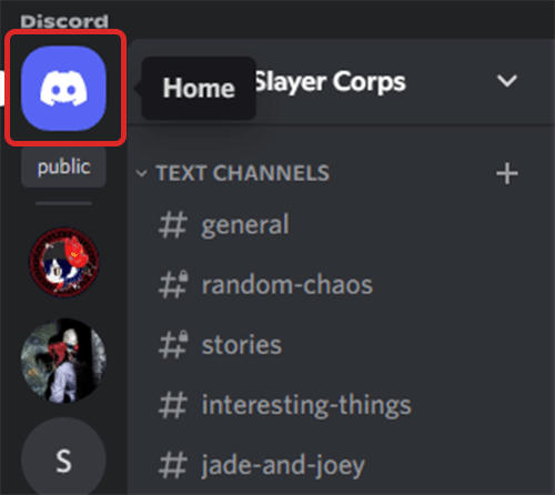 discord home icon