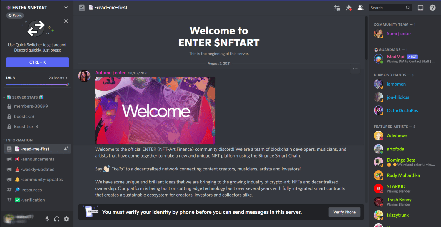 Enter.ART server