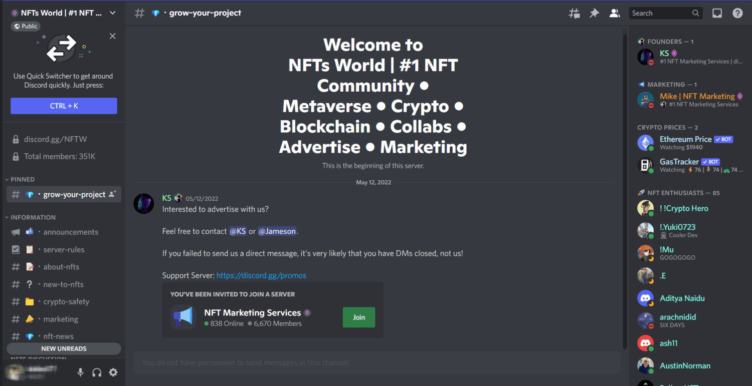 NFTs World server