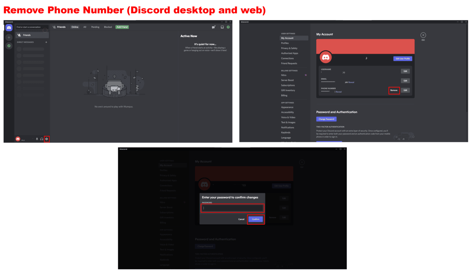 Discord desktop remove number