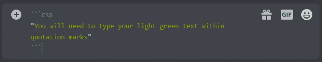 light green line text