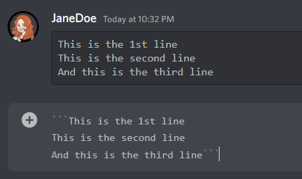 multiple line blocks