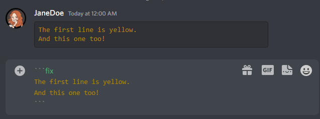 yellow line text