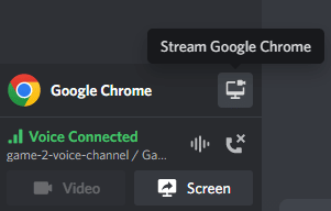 Discord chrome stream success