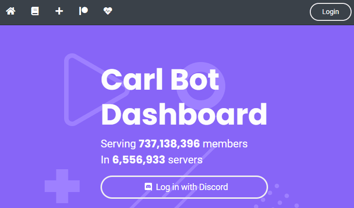 Carl bot dashboard