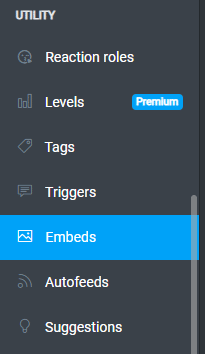 Utility embeds