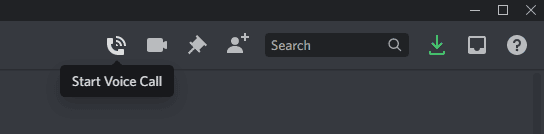 Discord start voice call