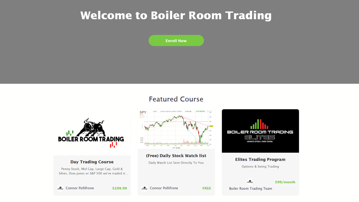 Boiler room trading