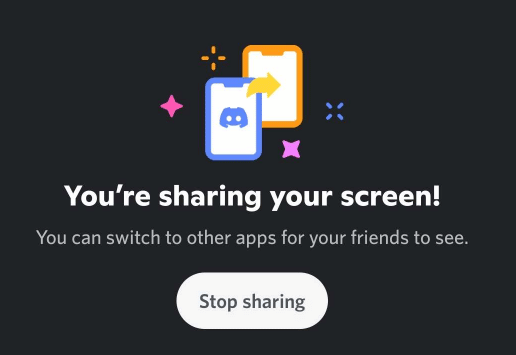 Discord mobile stream success