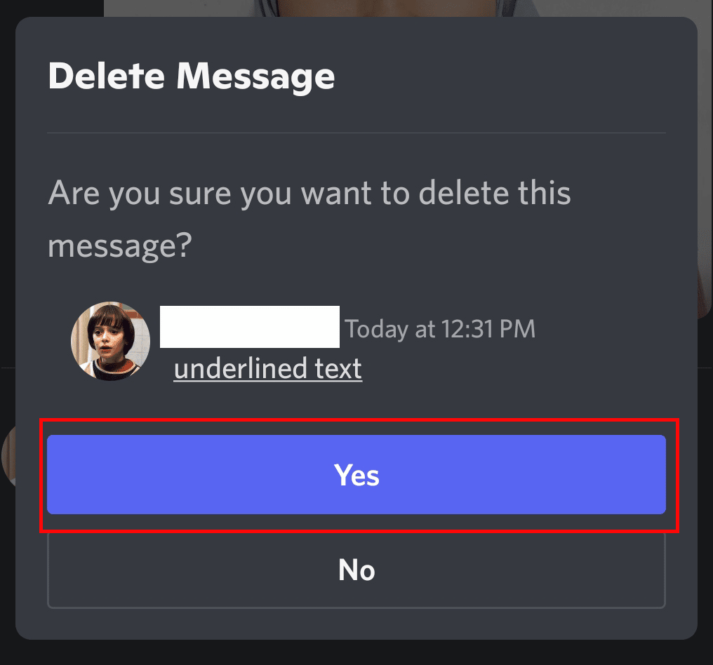 confirm delete message discord mobile