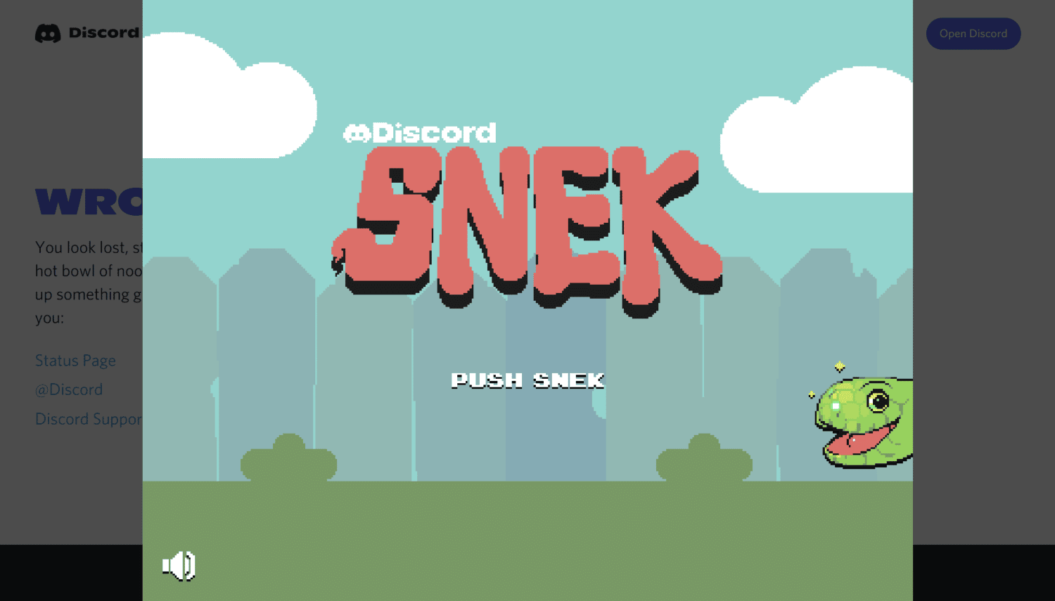 Discord Snake game screen