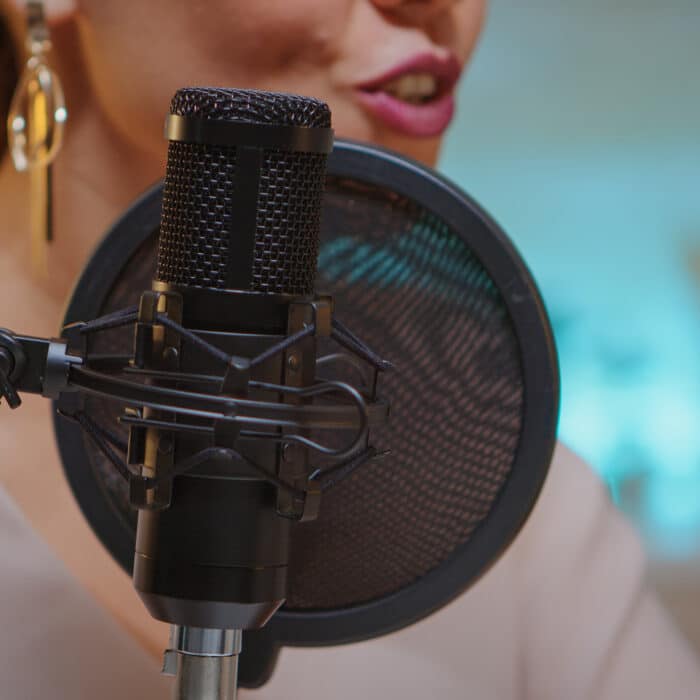 Recording voice in home studio