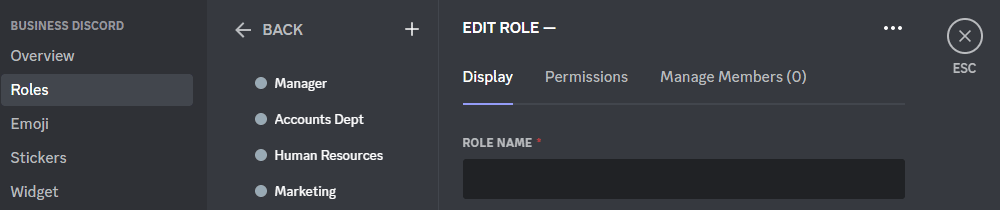 Role assignments