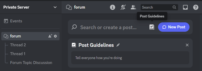 post guidelines
