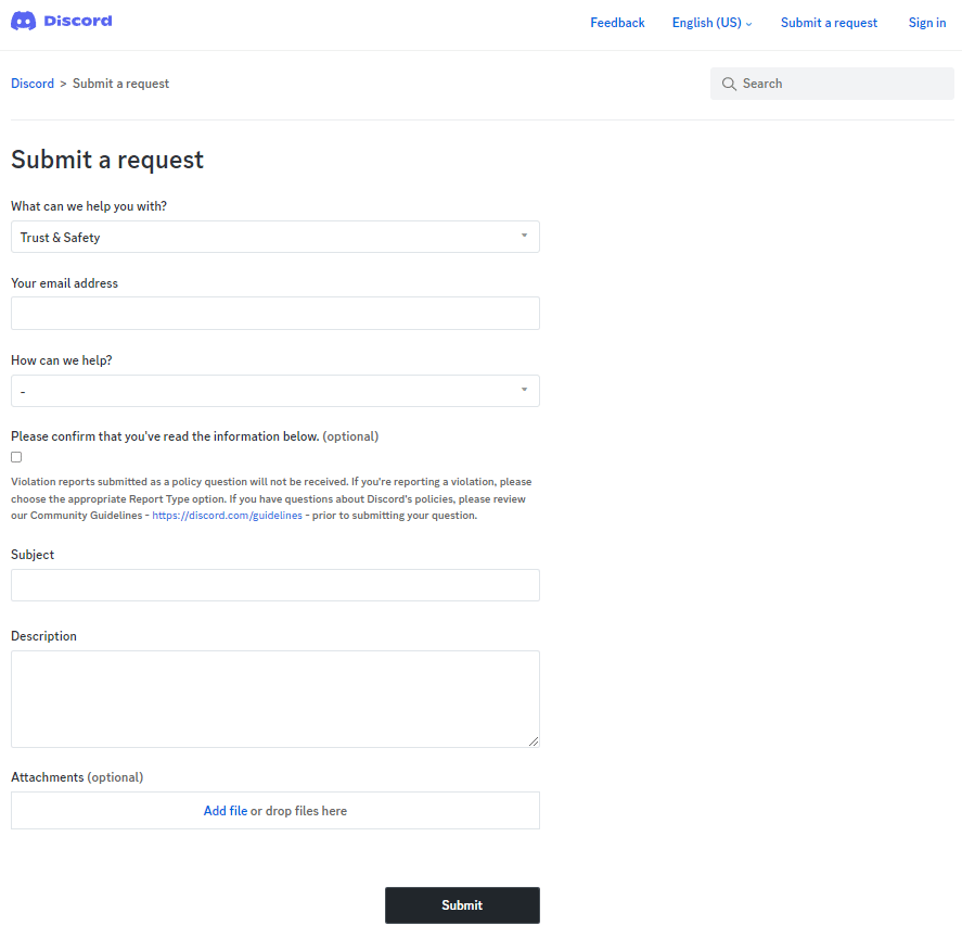 Submit a more detailed report to Discord trust and safety
